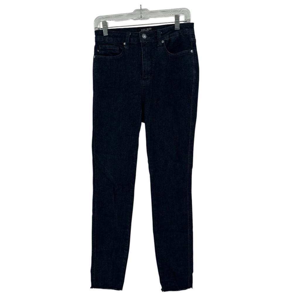 Judy Blue Dark Wash Skinny‎ Fit Raw Hem Size 7/28 Jeans